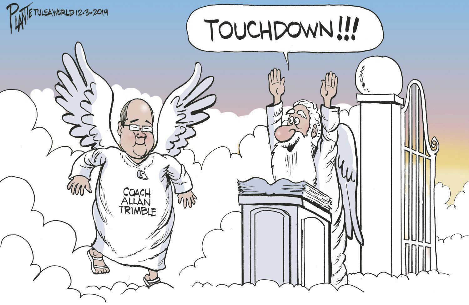 Bruce Plante Cartoon: R.I.P. Allan Trimble
